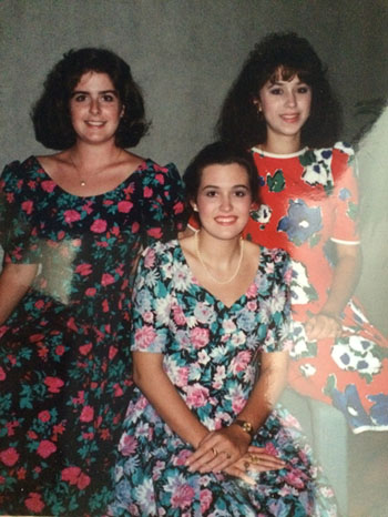 80s floral dress