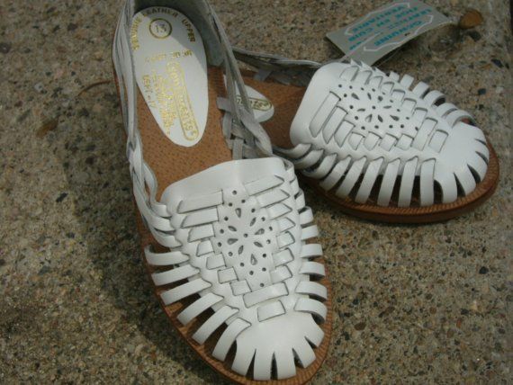 white huarache sandals