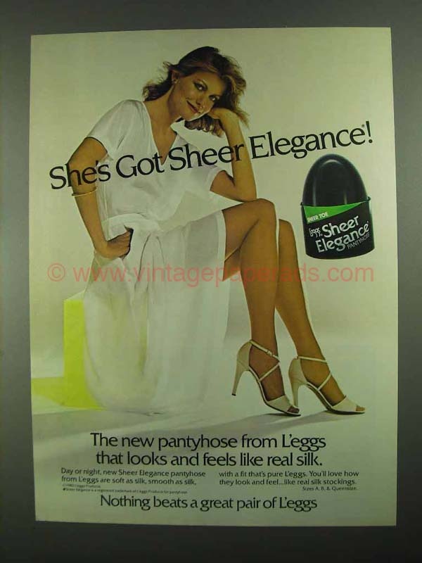 1981 print ad - L'eggs pantyhose sheer energy undie hosiery