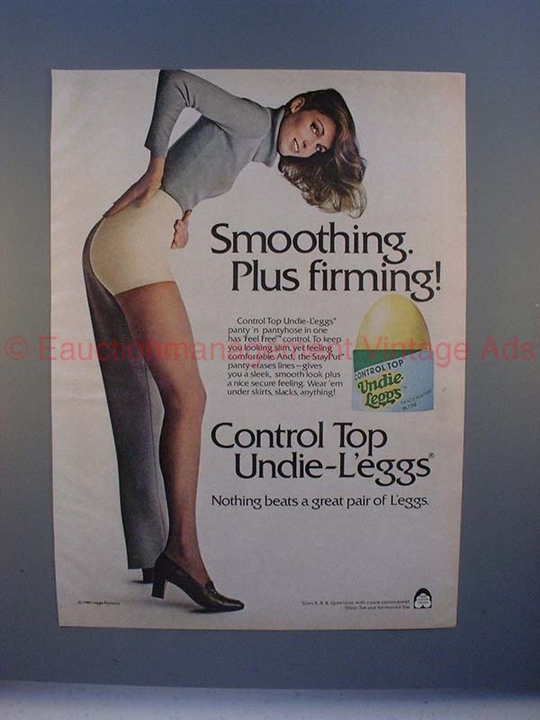 1980s Undie Leggs Original Magazine Advertisement 